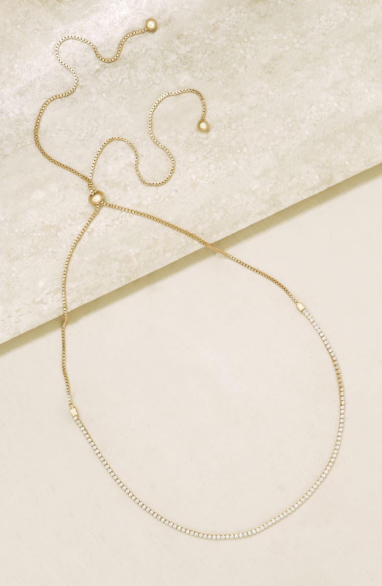 Ettika Box Chain Choker Necklace, Alternate, color, Gold