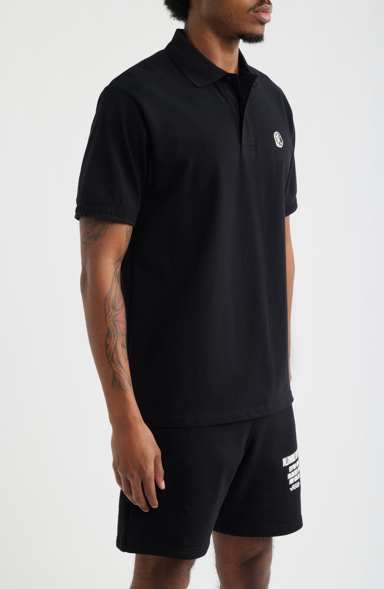 Billionaire Boys Club Landing Short Sleeve Polo, Alternate, color, Black
