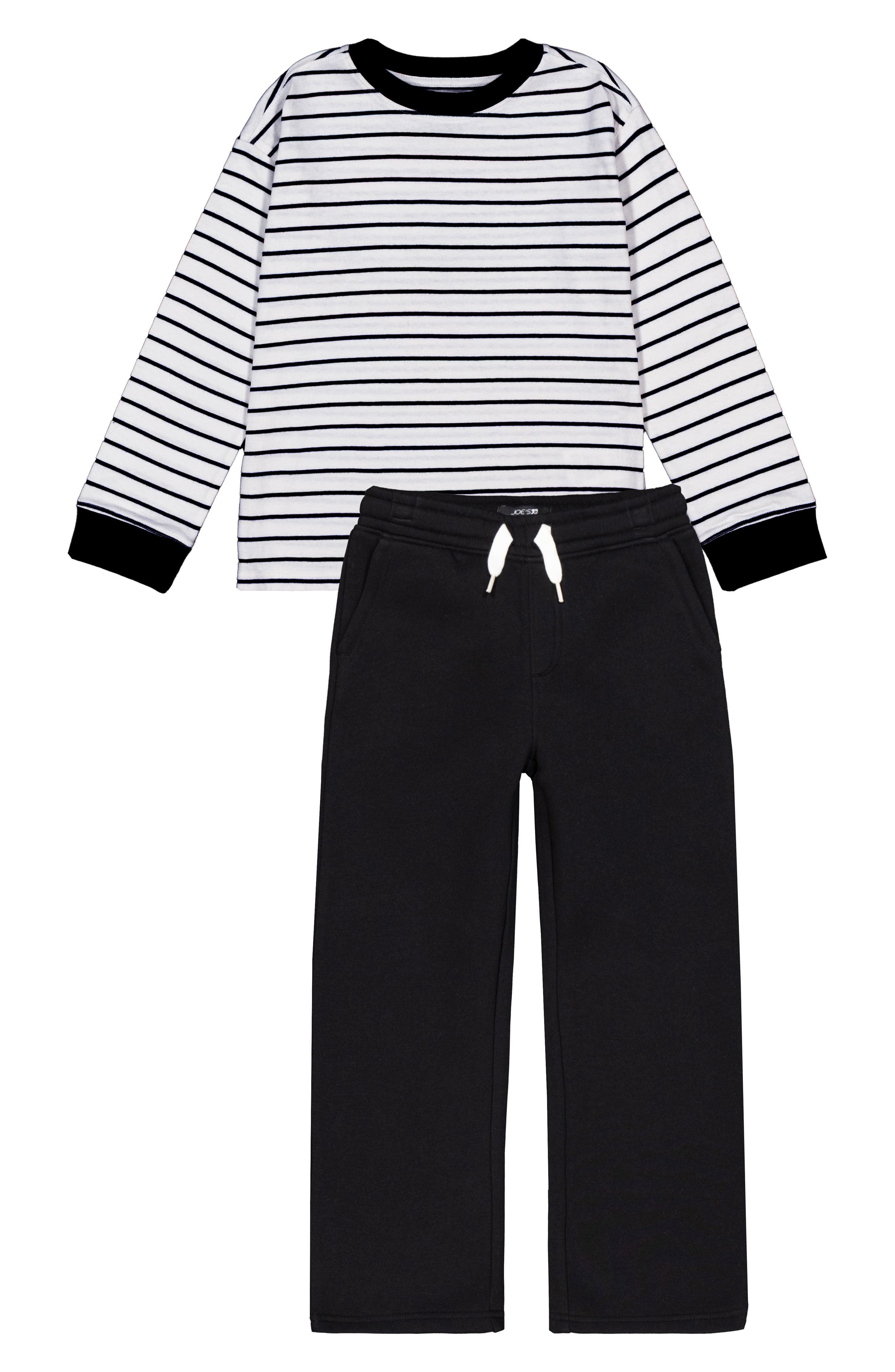 Joe's Jeans Stripe Top & Sweatpants Set