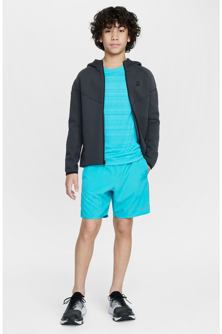 Kids' Dri-FIT Training Shorts, Alternate, color, DUSTY CACTUS/ SILVER
