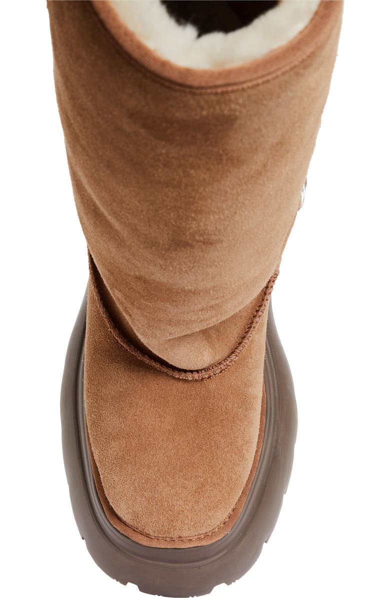R13 Chunky Sole Tall Genuine Shearling Boot, Alternate, color,