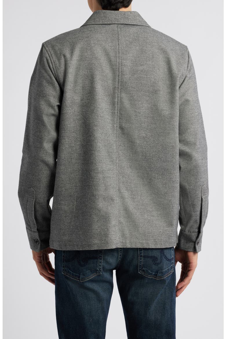 Elias Twill Shirt Jacket, Alternate, color, HEATHER CHARCOAL