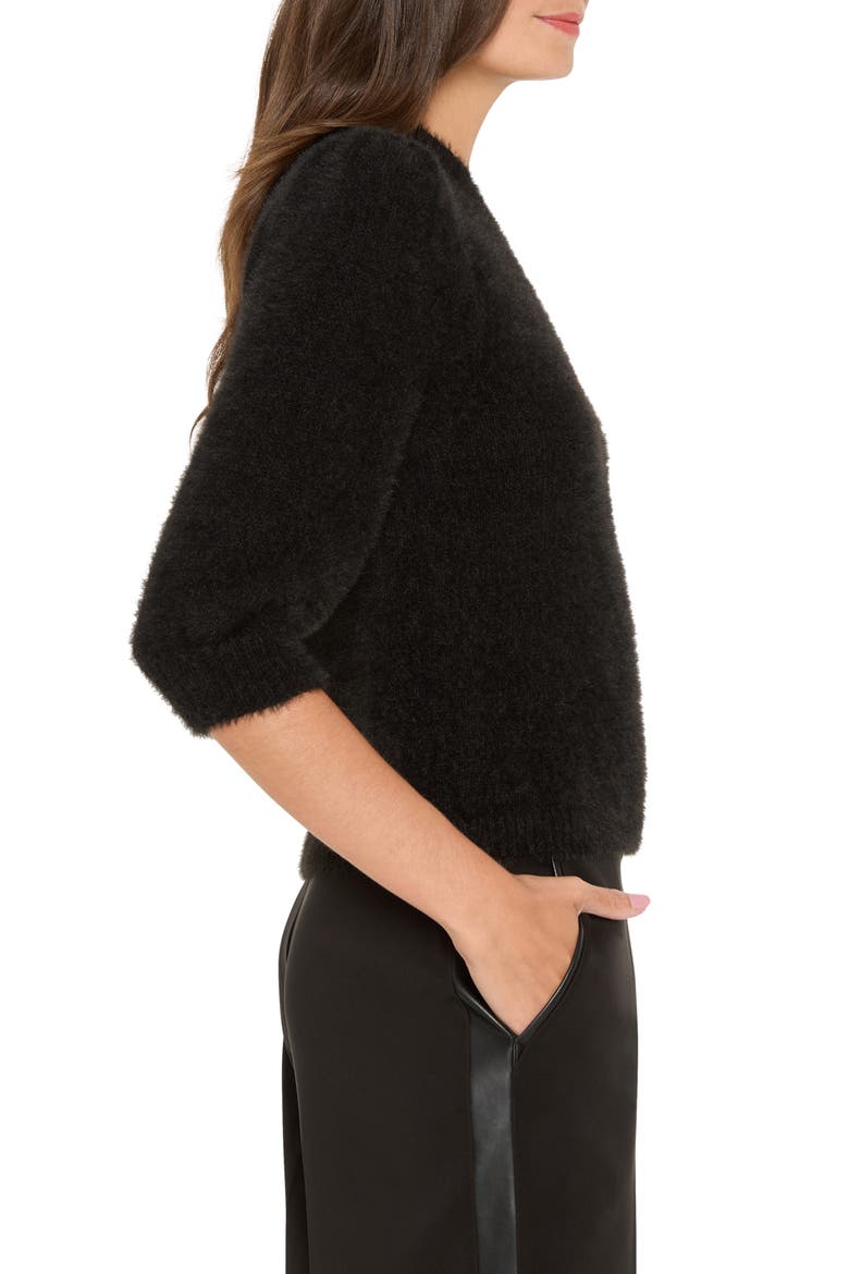 Cozy Chic Elbow Sleeve Sweater, Alternate, color, BLACK ONYX