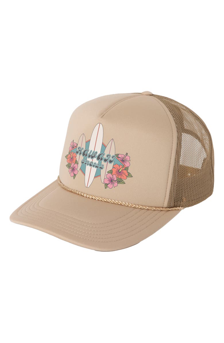 O'Neill Arlie Hawaii Trucker Hat, Main, color, 