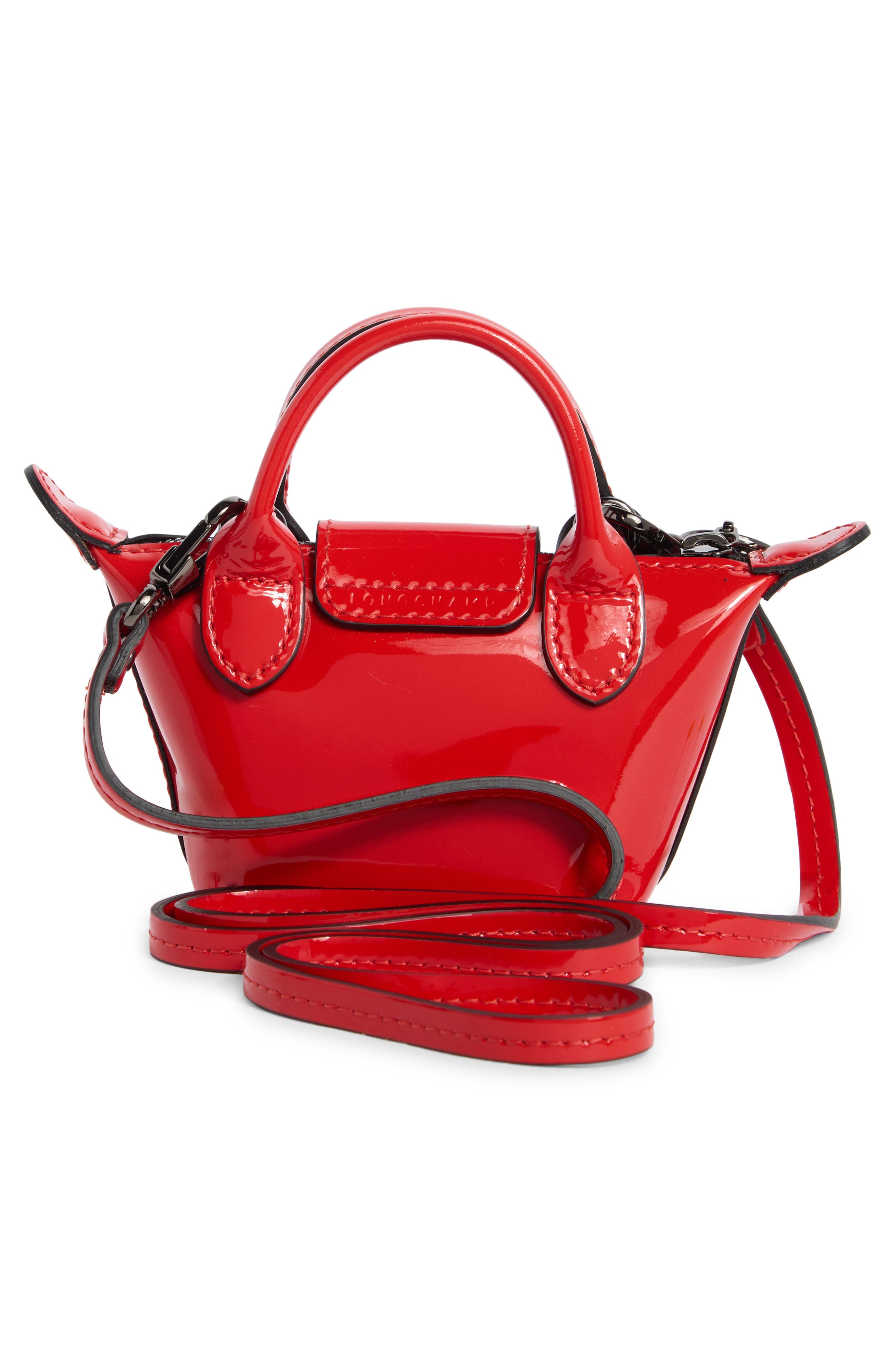 Longchamp Le Pilage Cuir Nano Crossbody Bag, Alternate, color, 