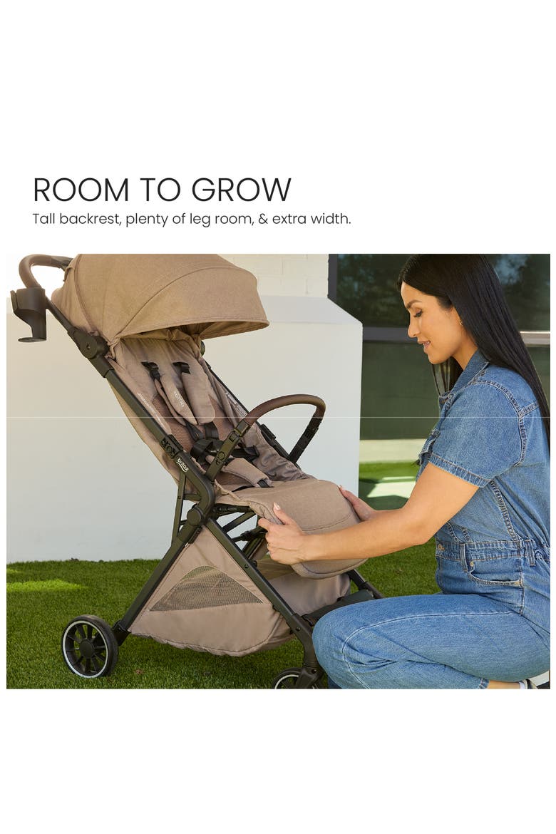 Juniper™+ Compact Stroller with Cup Holder & Carry Strap, Alternate, color, TEAK