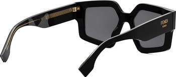 Roma 52mm Square Sunglasses
