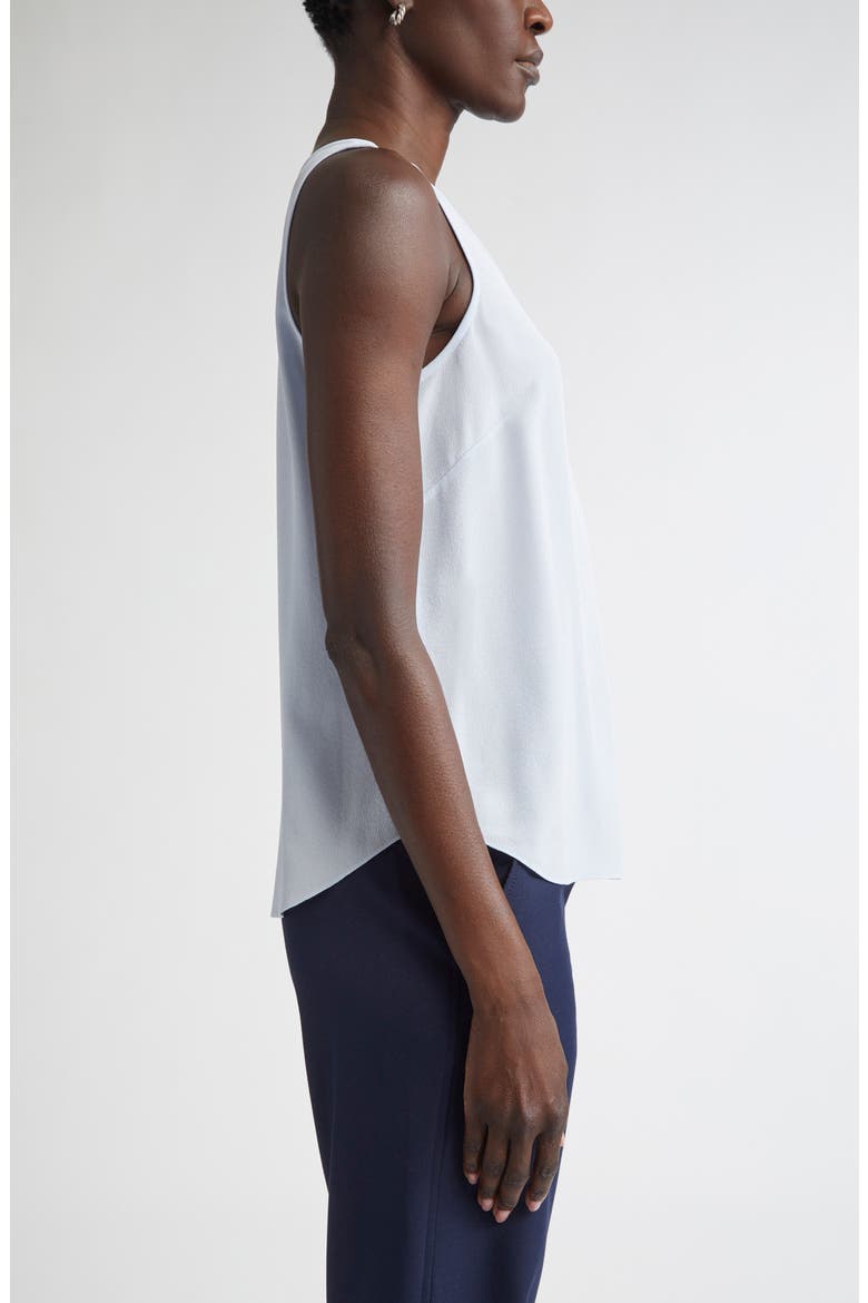 Silk Crepe Shell, Alternate, color, BLUE LAGOON