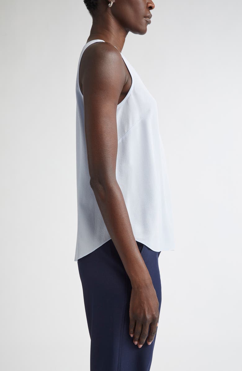 ST. JOHN Silk Crepe Shell, Alternate, color, Blue Lagoon