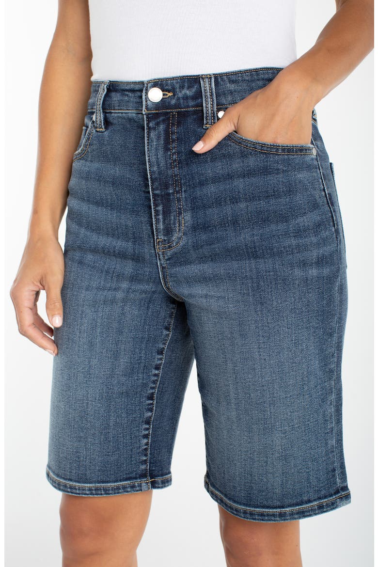 High Waist 10.5-Inch Jean Shorts, Alternate, color, HARBOR HAZE