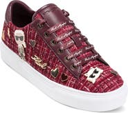 KARL LAGERFELD PARIS Cate Pin Logo Low Top Sneaker