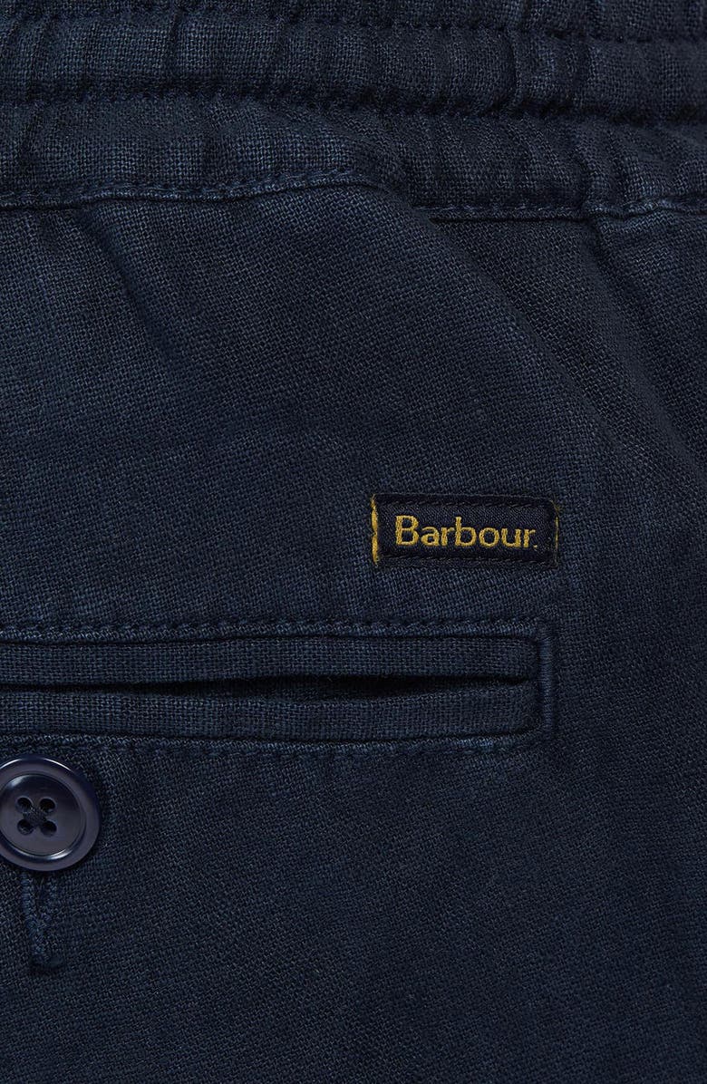 Barbour Linen & Cotton Blend Shorts, Alternate, color, City Navy
