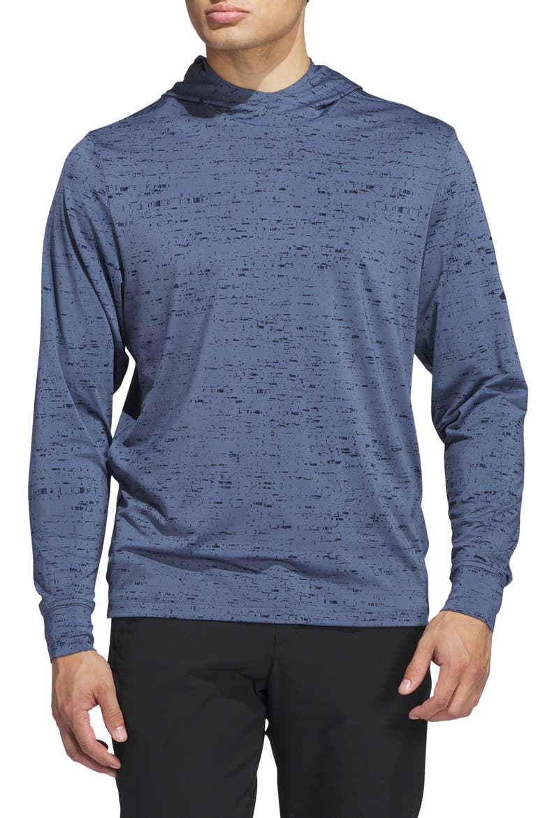 Core Performance Hoodie, Main, color, PRELOVED INK/ COLLEGIATE NAVY