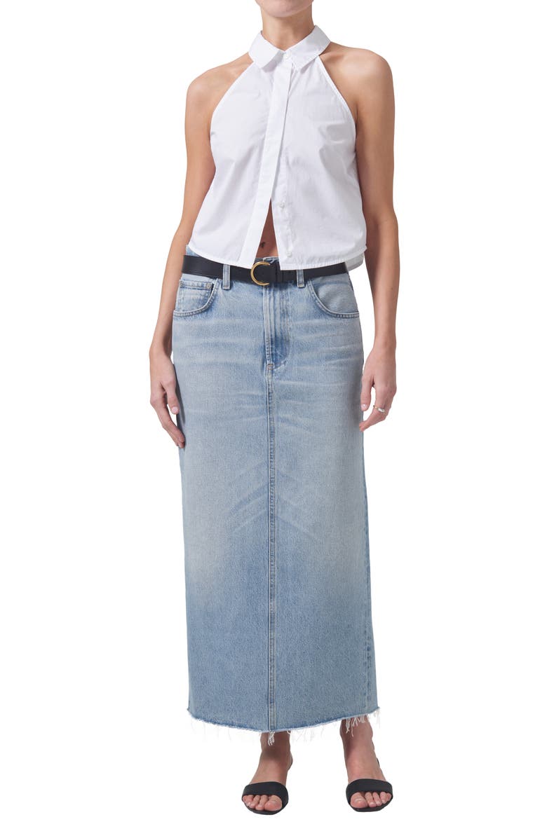 Citizens of Humanity Adeline Sleeveless Button-Up Top, Alternate, color, 