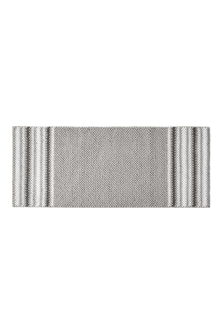Aiden Jacquard Chenille Bath Runner, Main, color, LIGHT GREY