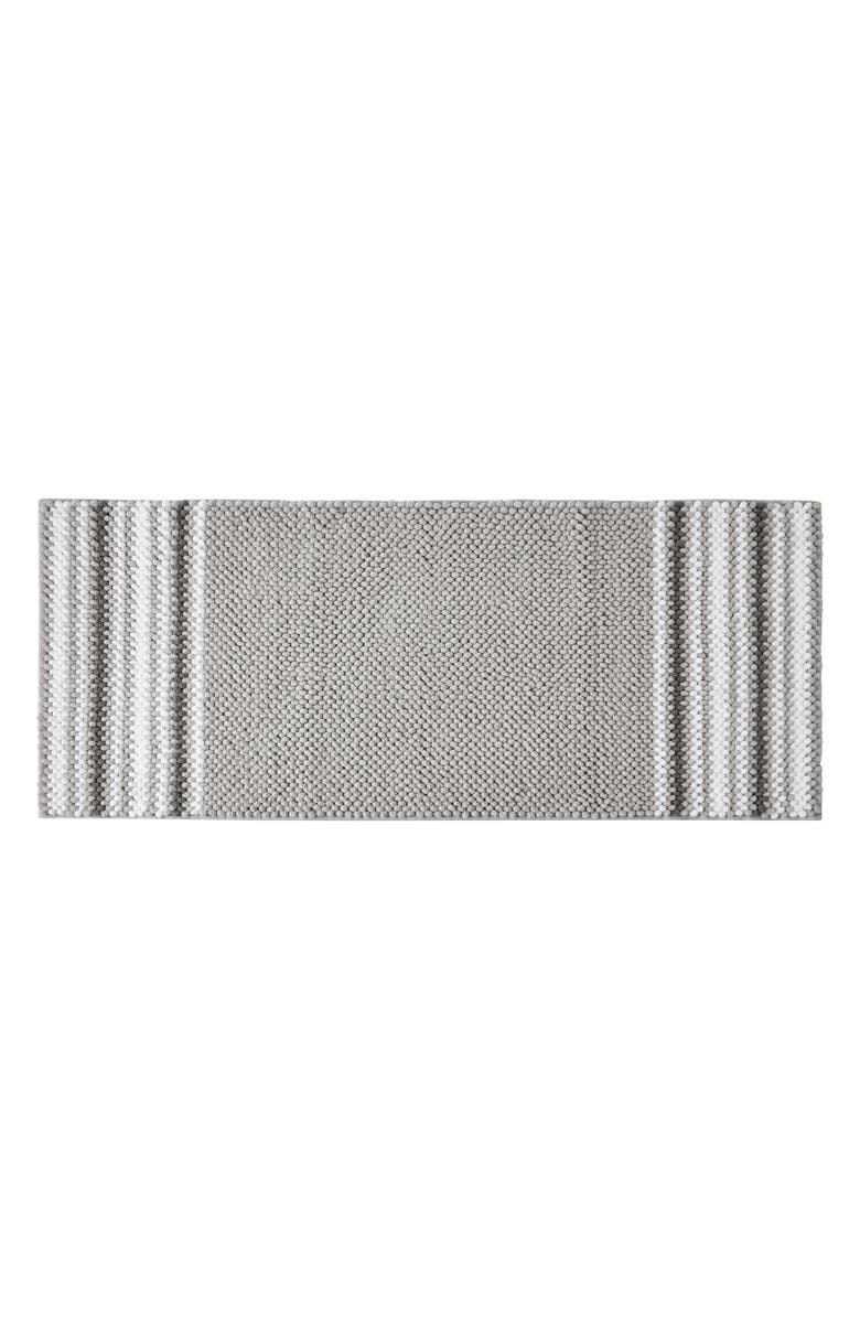 VCNY HOME Aiden Jacquard Chenille Bath Runner, Main, color, Light Grey