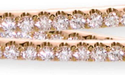 Bony Levy Skinny Stackable Diamond Bangle In 18k Rose Gold