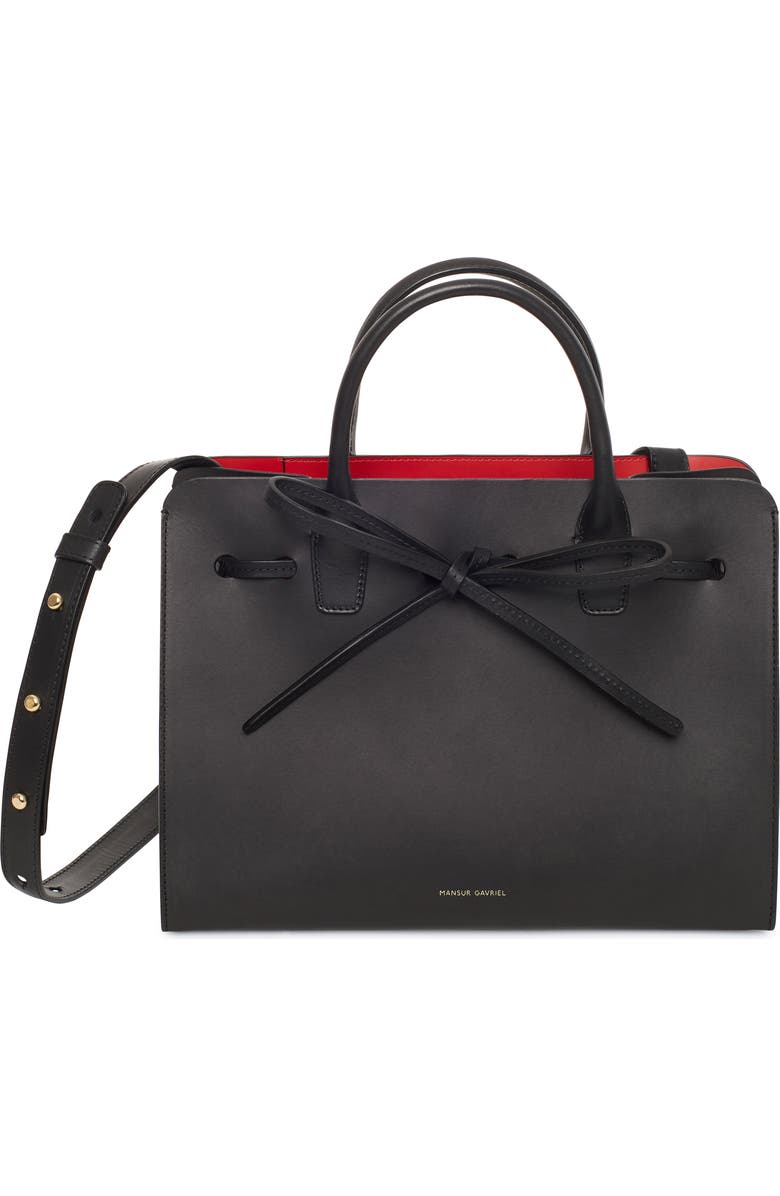 Mansur Gavriel Mini Mini Sun Leather Bag, Alternate, color,