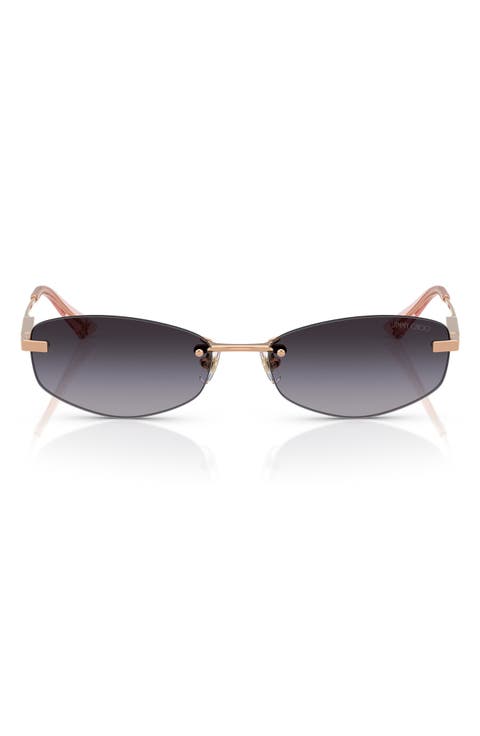 57mm Oval Sunglasses