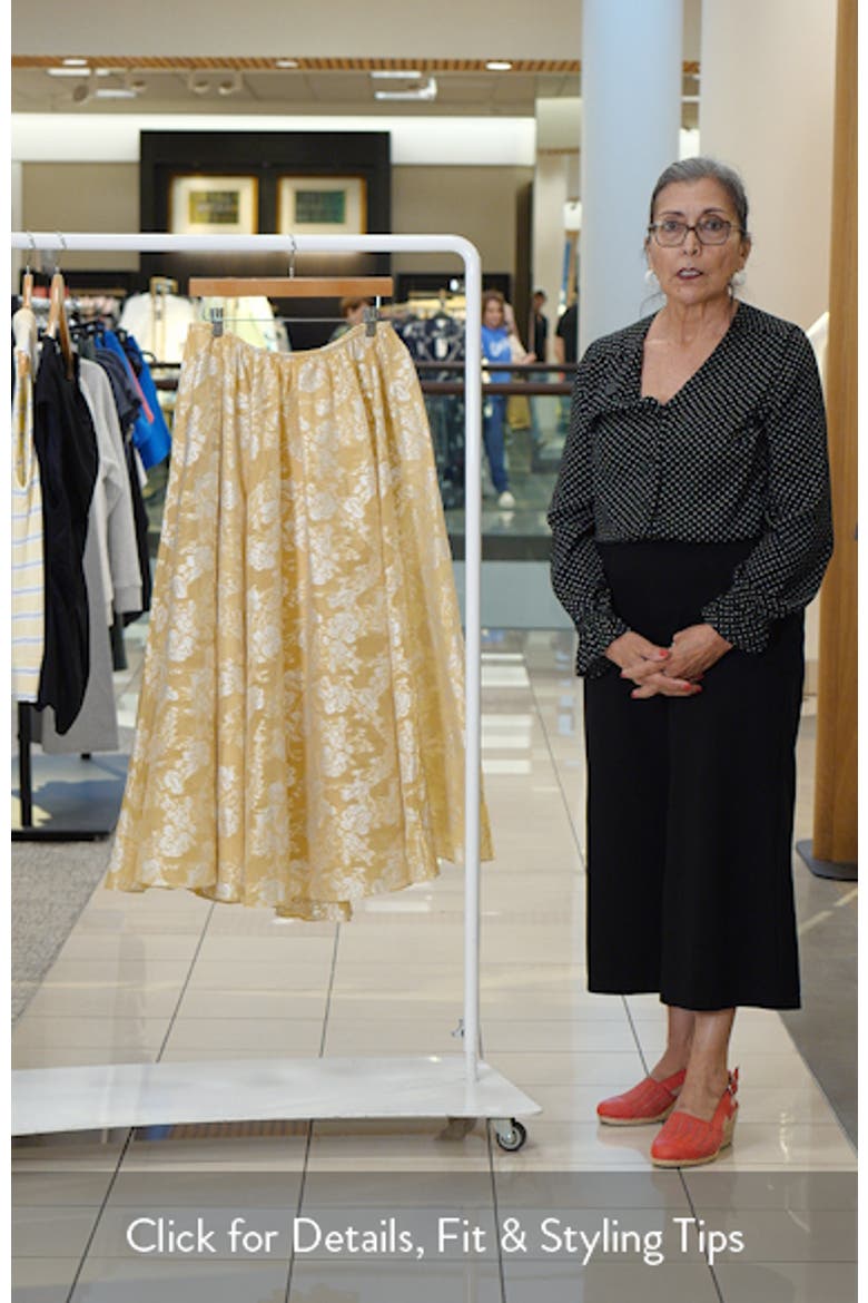 Ruth Floral Jacquard Skirt video