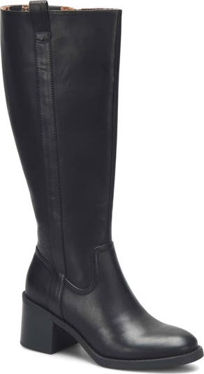 Born Boots popular Vita Black Leather Buckle Knee-High Wide Shaft Women’s Size 7 / 38