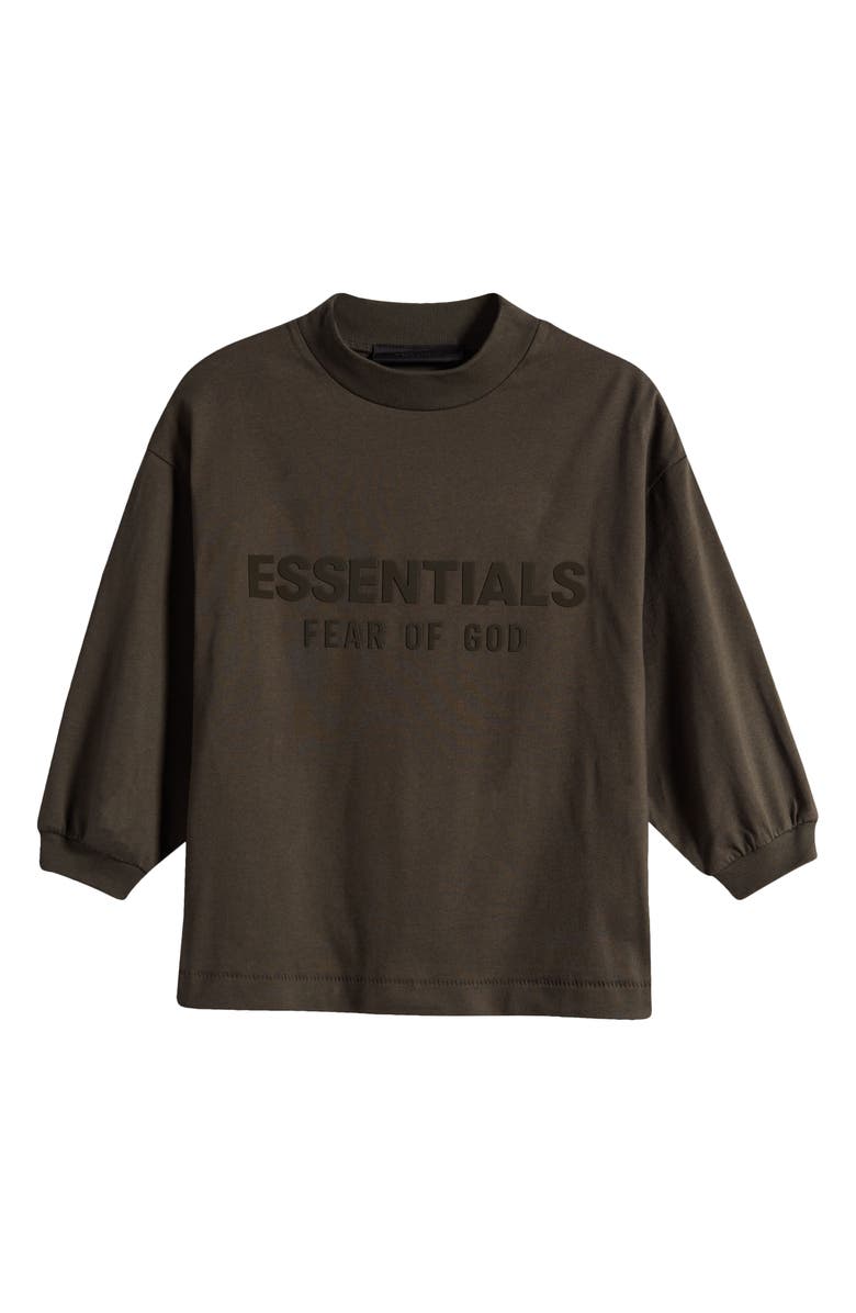 Fear of God Essentials Kids' Logo Long Sleeve Cotton Graphic T-Shirt, Main, color,