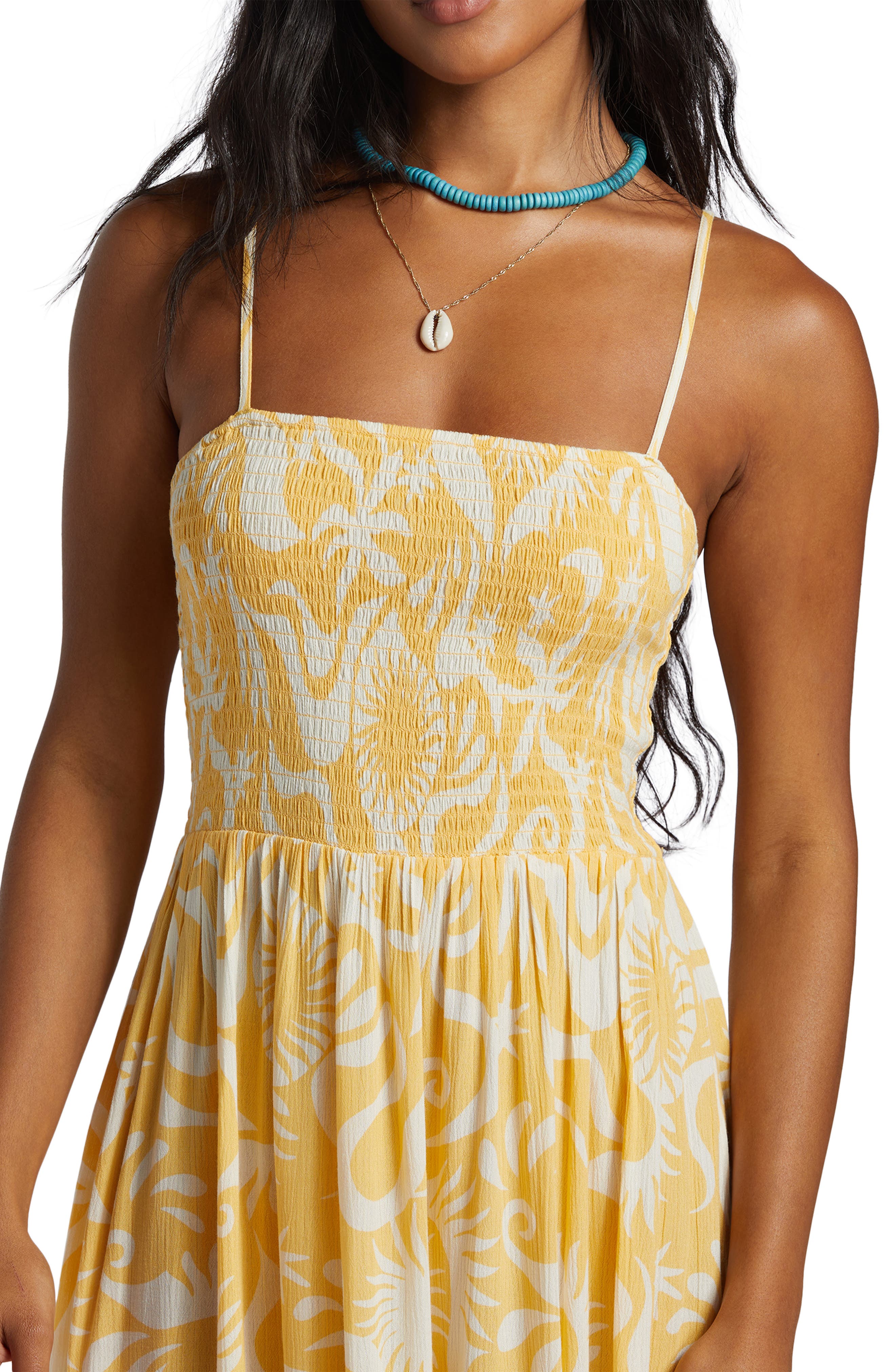 Billabong Sun Spell Smocked Maxi Sundress (Women) | Nordstromrack