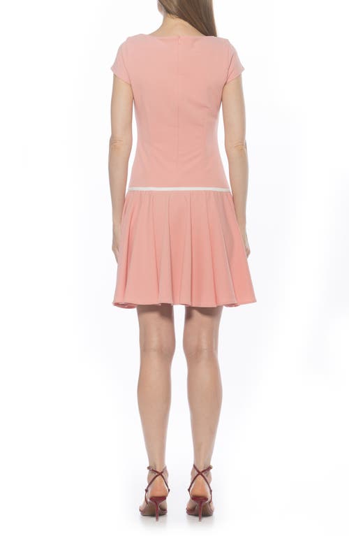 Alexia Admor Drop Waist Dress In Pink
