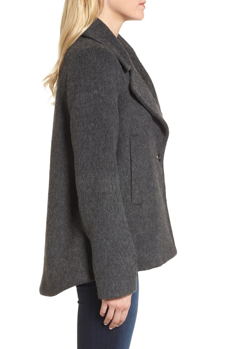 Laundry by Shelli Segal Plaid Swing Coat, Alternate, color,