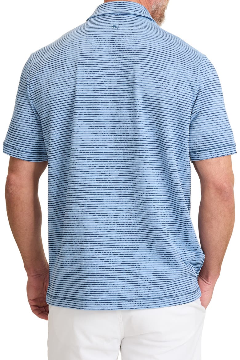 Costa Wave Twilight Canopy Seersucker Stripe IslandZone® Short Sleeve Button-Up Shirt, Alternate, color, DARK AZZURRO