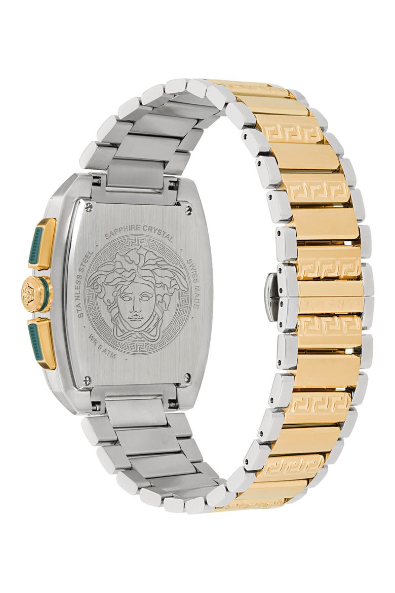 Dominus Chronograph Bracelet Watch, 42mm x 50mm, Alternate, color, TWO TONE