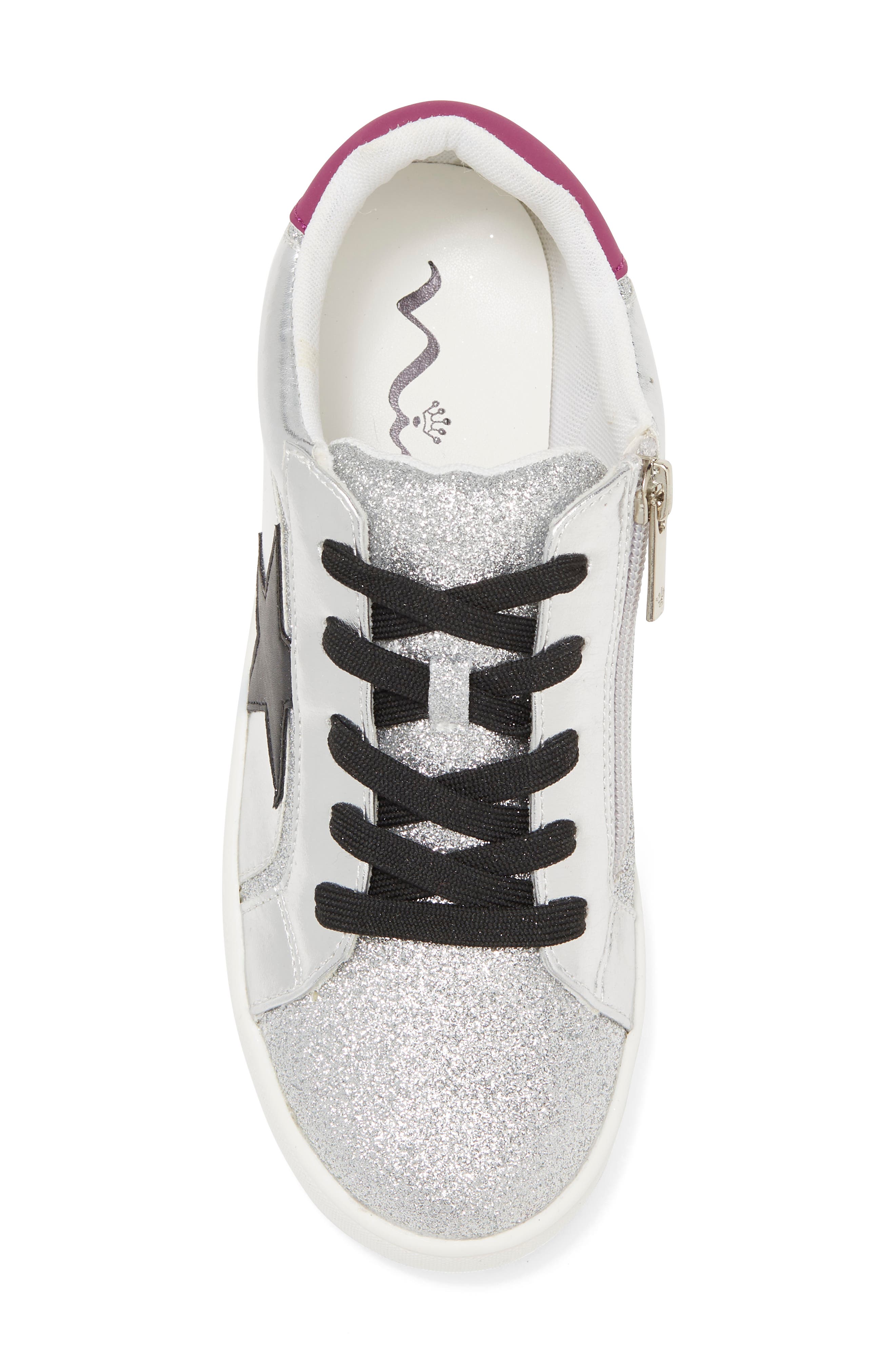 Nina Kids' Evon Athletic Low Sneaker, Alternate, color, Silver Mtl