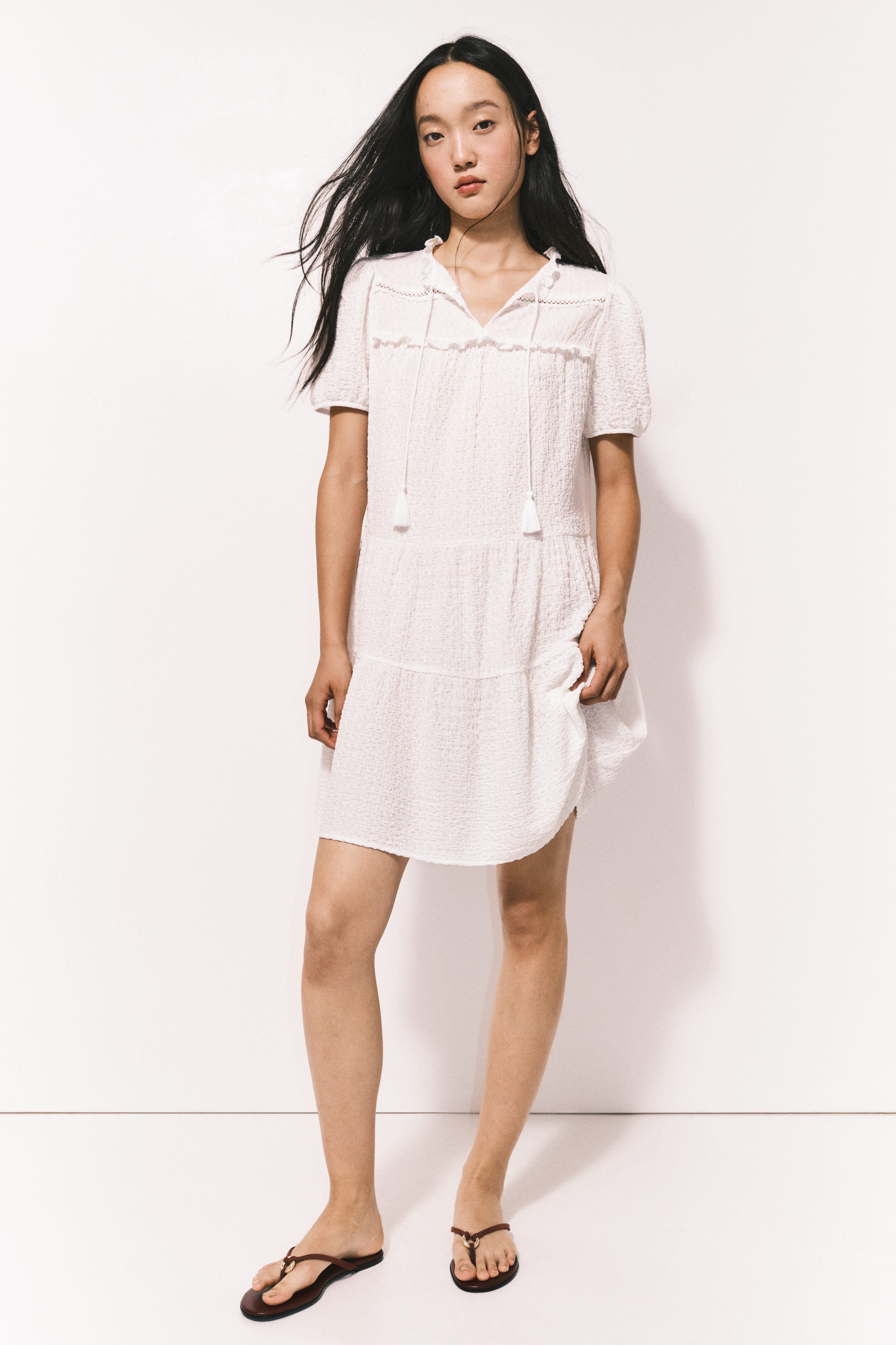 Crinkled jersey dress - image 2