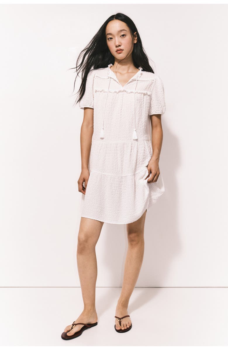 H&M Crinkled Jersey Dress, Alternate, color, 