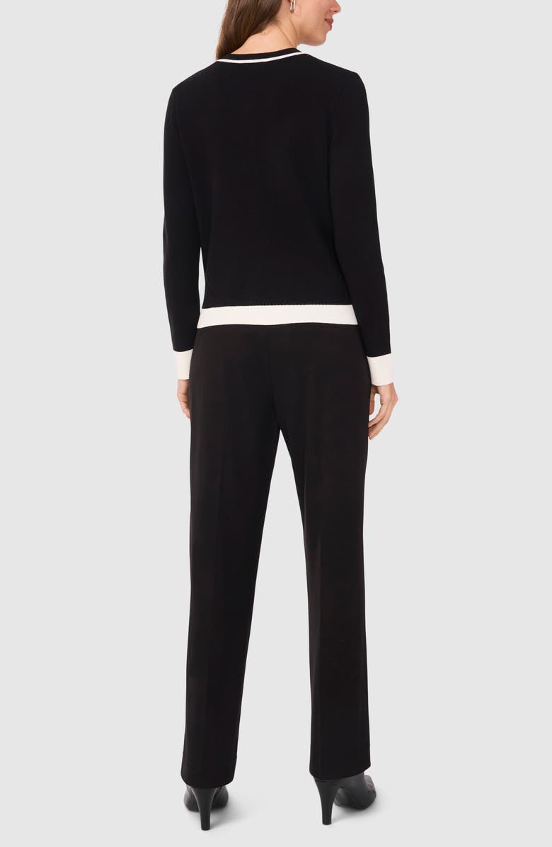 Halogen<sup>®</sup> Contrast Trim Cardigan, Alternate, color,