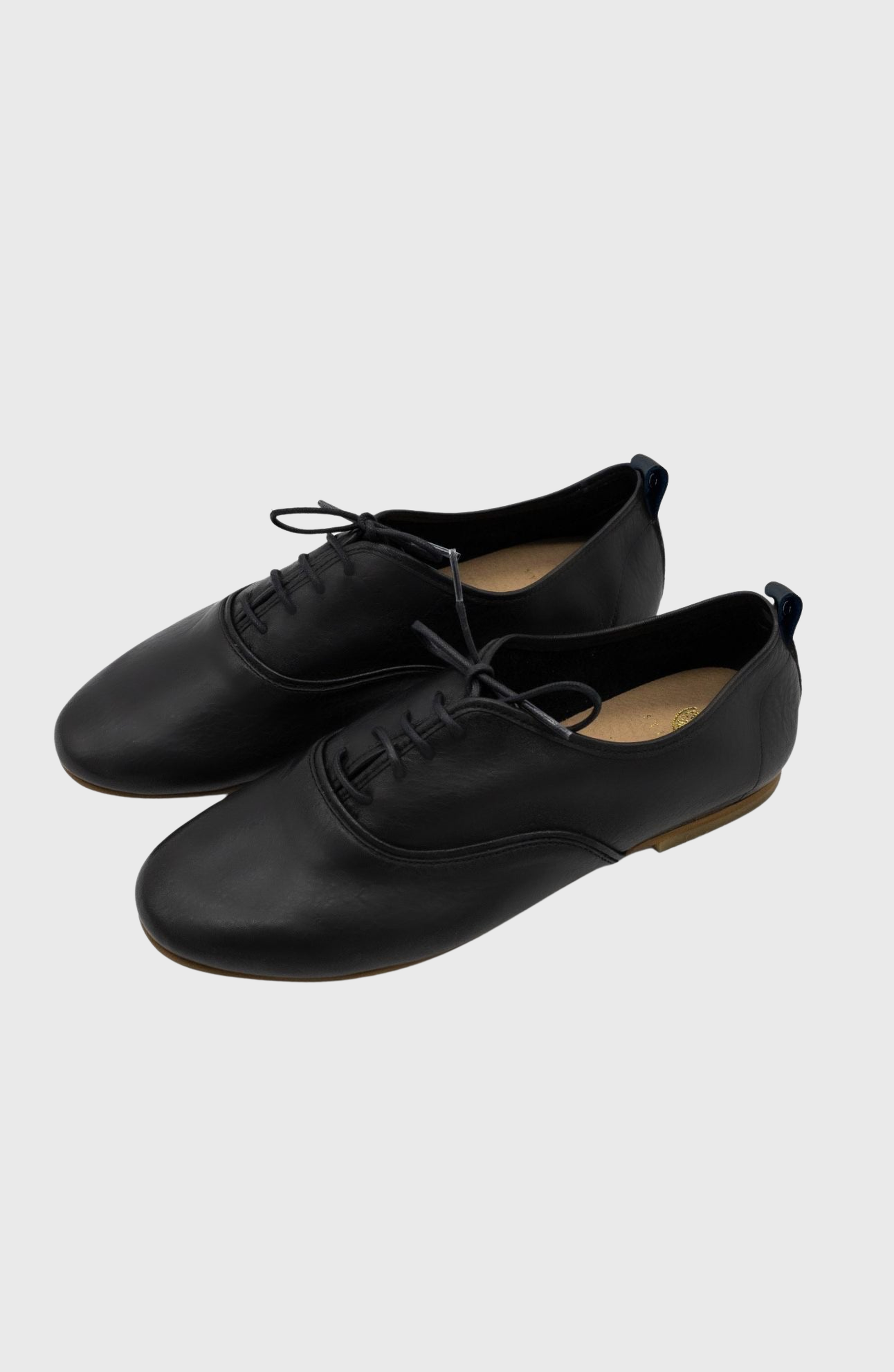 Maku Oxford Flats, Alternate, color, Black Leather