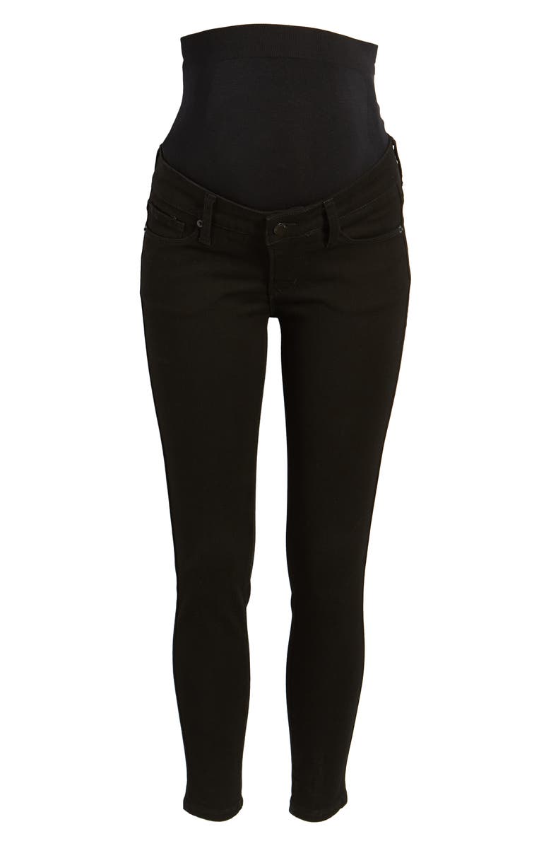 BLANQI Ripped Belly Support Maternity Skinny Jeans, Alternate, color, 