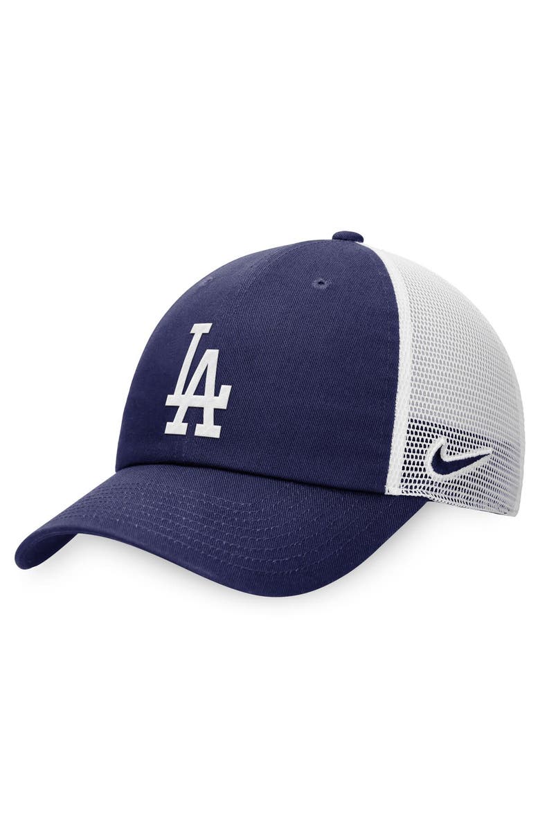 Nike Men's Nike Royal Los Angeles Dodgers Club Trucker Adjustable Hat, Main, color, 