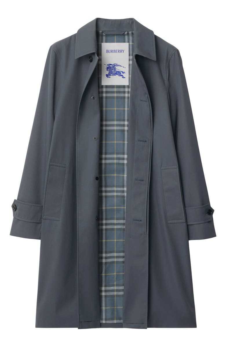 Burberry Cotton Gabardine Car Coat, Alternate, color, Magnet