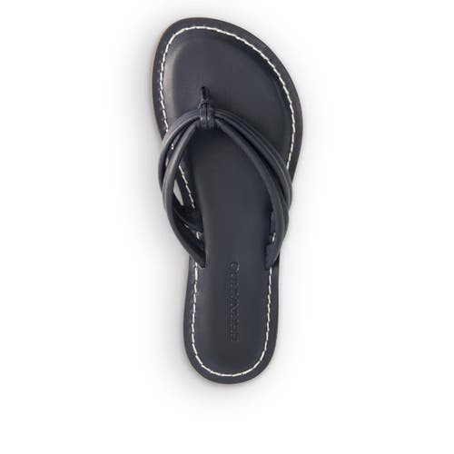 Bernardo Footwear Miami Thong Sandal In Navy