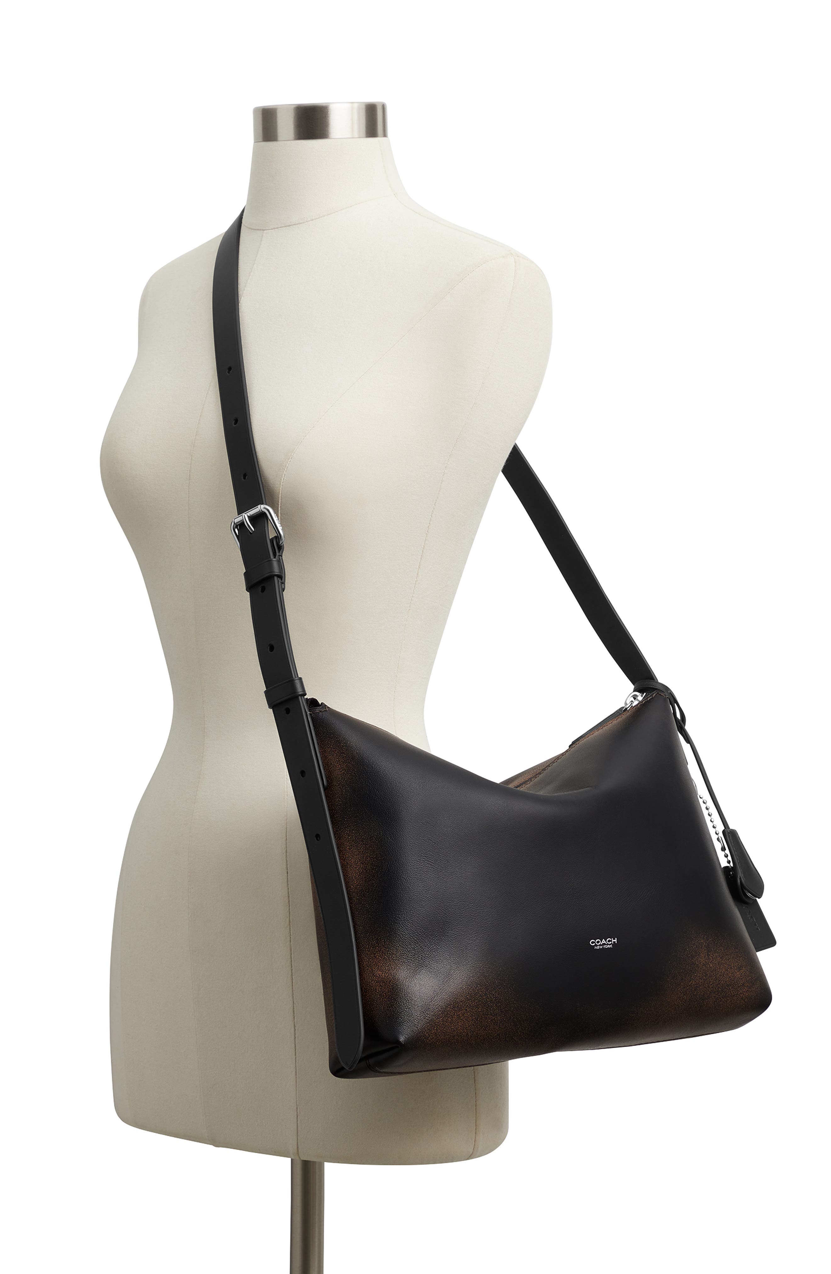 COACH Mott Loved Leather Messenger Bag, Alternate, color, 