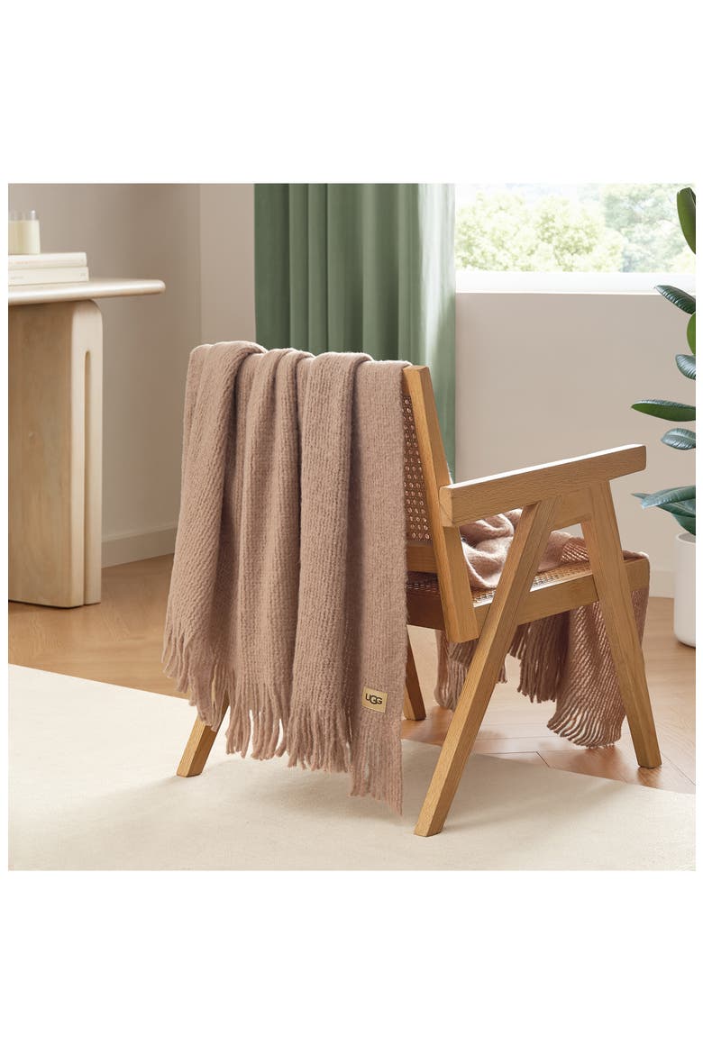 Margot Throw Blanket, Alternate, color, SANDALWOOD