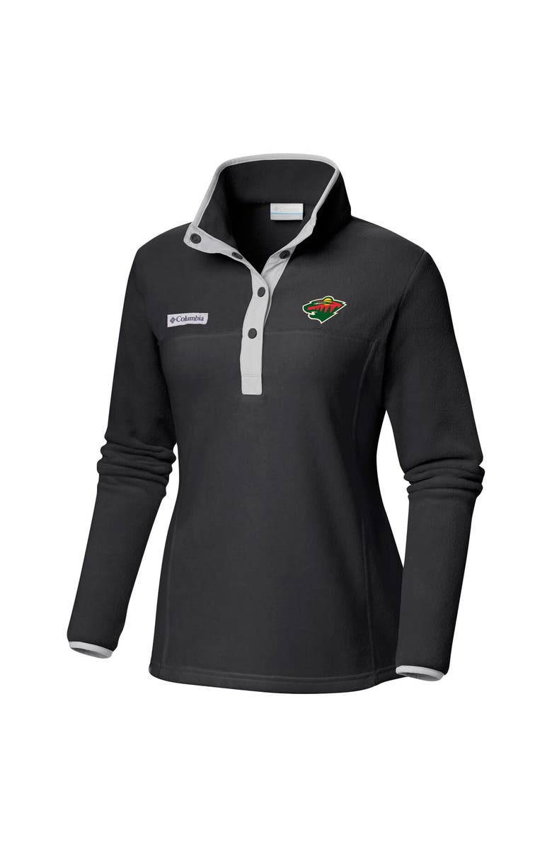 Columbia Women's Columbia Black Minnesota Wild Benton Springs Half-Snap Jacket, Alternate, color, Black