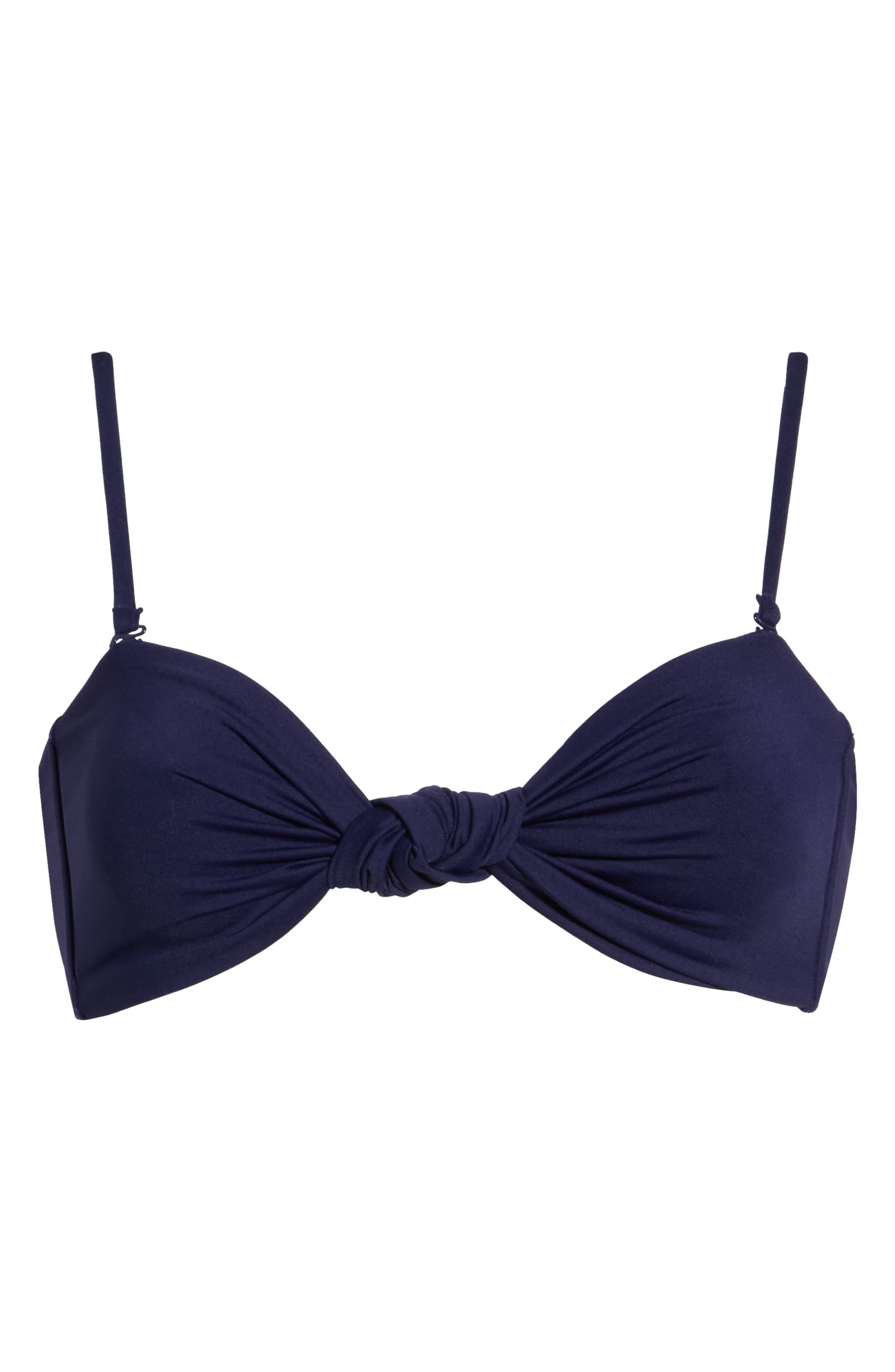 Matte Twist Bandeau Bikini Top