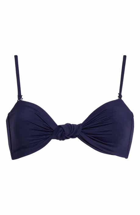 Matte Twist Bandeau Bikini Top
