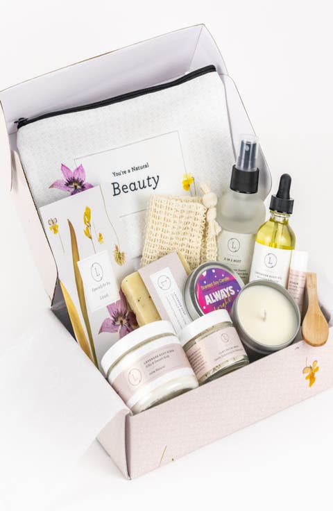 Spa Gift Box, Natural Bath and Body Relaxing Package for Friend