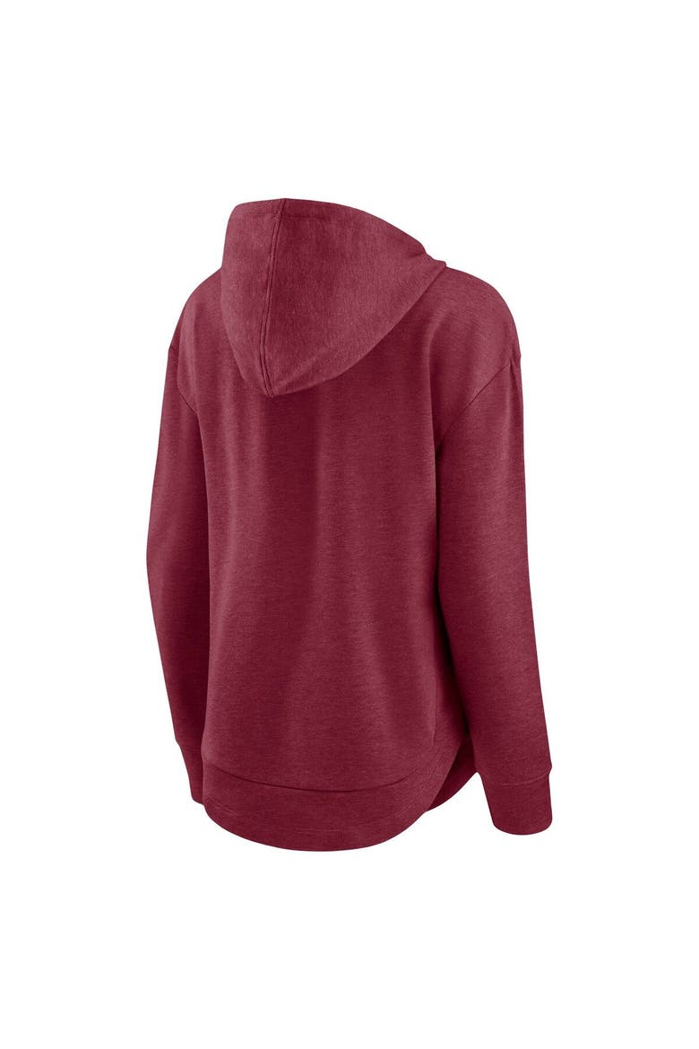 Women's Fanatics Branded Heather Burgundy Washington Commanders Set To Fly Pullover Hoodie, Alternate, color, Heather Red