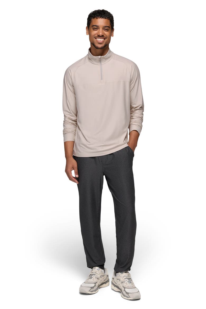 Altitude Tracker Performance Quarter Zip, Alternate, color, ALMOND HEATHER