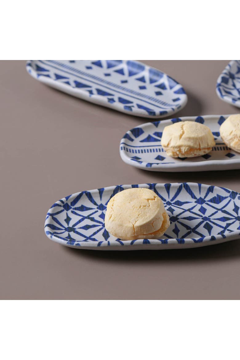 Shallow Organic Oval Platter Mini Set of 4, Alternate, color, Maya