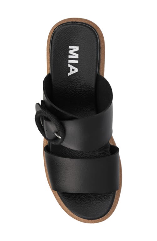 Shop Mia Orla Platform Wedge Sandal In Black